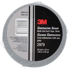 3M - 60 Yd x 1.88" x 7 mil Gray Polyethylene Cloth Duct Tape - Exact Tool & Supply
