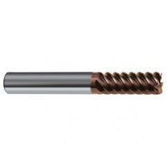 1/2" Dia. - 3" OAL - 45° Helix Nano-SI Carbide End Mill - 6 FL - Exact Tool & Supply
