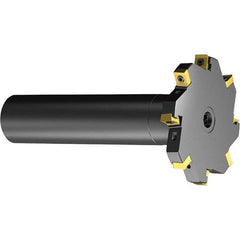 Sandvik Coromant - 0.315" Cutting Width, 0.9055" Depth of Cut, 1.2598" Hole Diam, 8 Tooth Indexable Slotting Cutter - Right Hand Cutting Direction - Exact Tool & Supply