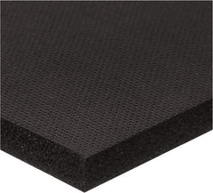 Value Collection - 12" Long, 12" Wide, EPDM Foam Rubber Foam Sheet - 50 to 70 Durometer, Black, -60 to 250°F, 70 psi Tensile Strength, Adhesive Backing - Exact Tool & Supply