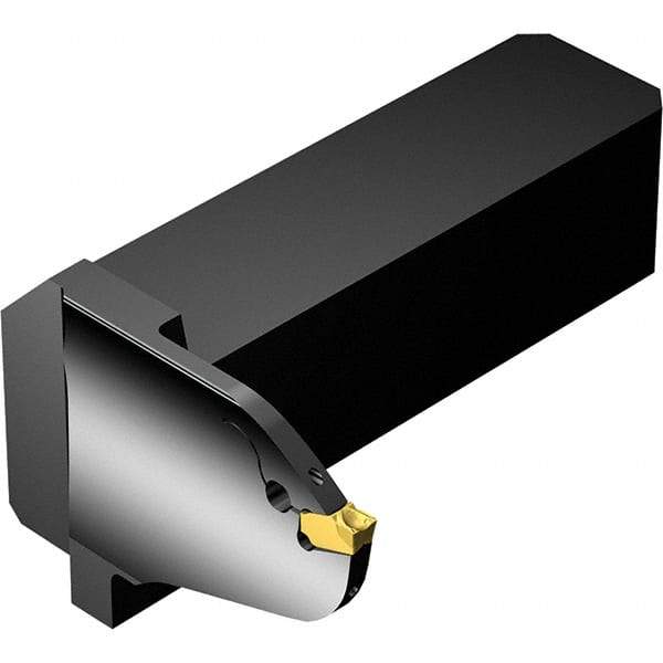 Sandvik Coromant - Right Hand, 22mm Max Depth of Cut, Indexable Grooving Tool Holder - 25mm Shank Height, 25mm Shank Width, Through Coolant - Exact Tool & Supply