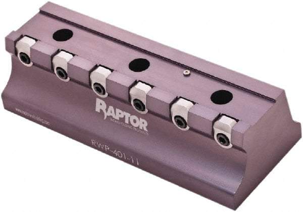 Raptor Workholding - 1-1/2" Jaw Width, 12" High x 17" Long x 7" Wide Dovetail Vise - For Use with 4 & 5 Axis Workholding Systems - Exact Tool & Supply