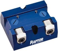 Raptor Workholding - 2-1/4" Jaw Width, 10" High x 8" Long x 10" Wide Dovetail Vise - For Use with 4 & 5 Axis Workholding Systems - Exact Tool & Supply