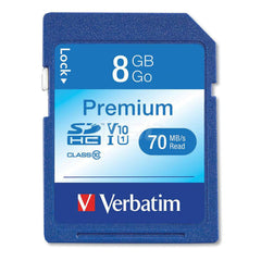 Verbatim - Office Machine Supplies & Accessories; Office Machine/Equipment Accessory Type: Memory Card ; For Use With: Point-And-Shoot Mid Range Camera ; Storage Capacity: 8GB - Exact Tool & Supply