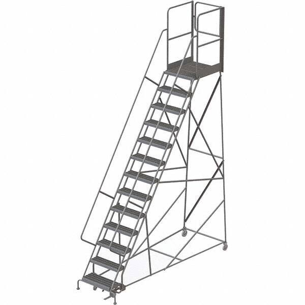 TRI-ARC - Rolling & Wall Mounted Ladders & Platforms Type: Rolling Warehouse Ladder Style: Rolling Platform Ladder - Exact Tool & Supply