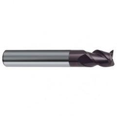 1/4" Dia. - 2" OAL - 45° Helix Firex Carbide End Mill - 3 FL - Exact Tool & Supply