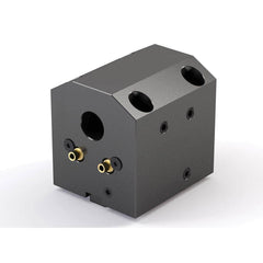 Global CNC Industries - Turret & VDI Tool Holders; Type: Haas ID Block ; Clamping System: 73mm X 70mm ; Tool Axis: ID ; Through Coolant: Yes ; Additional Information: 4 Mounting Holes - Exact Tool & Supply