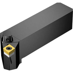 Sandvik Coromant - Left Hand Cut, -5° Lead Angle, 19.05mm Shank Height x 19.05mm Shank Width, Neutral Rake Indexable Turning Toolholder - CCMT 09 T3 08 Insert Compatibility, Series CoroTurn 107 - Exact Tool & Supply