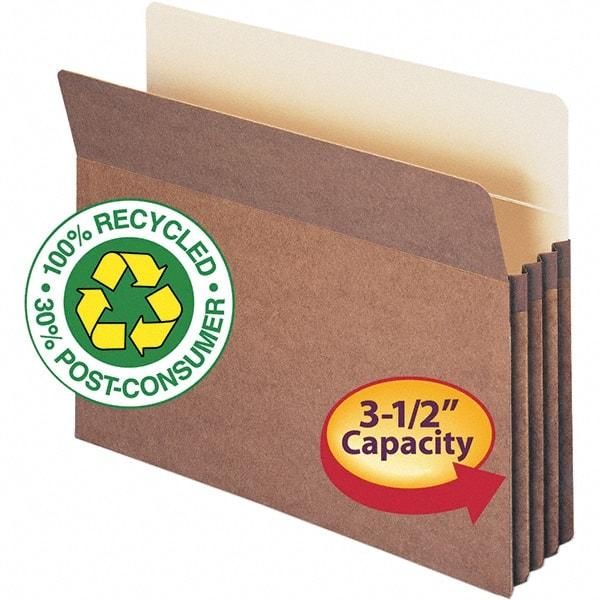 SMEAD - 11-3/4 x 9-1/2", Letter Size, Redrope, Expansion Folders - Straight Tab Cut Location - Exact Tool & Supply
