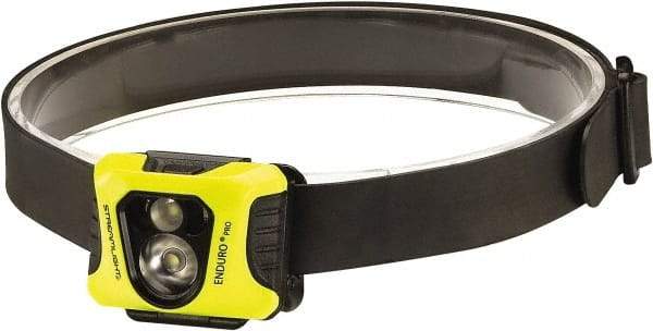 Streamlight - White LED Bulb, 200 Lumens, Hands-free Flashlight - Yellow Polycarbonate Body, 3 AAA Alkaline Batteries Included - Exact Tool & Supply