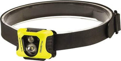 Streamlight - White LED Bulb, 200 Lumens, Hands-free Flashlight - Yellow Polycarbonate Body, 3 AAA Alkaline Batteries Included - Exact Tool & Supply