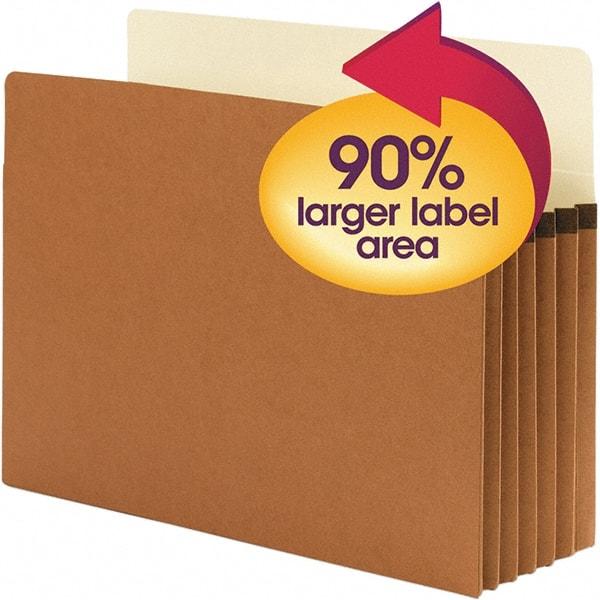 SMEAD - 11-3/4 x 9-1/2", Letter Size, Redrope, Expansion Folders - Exact Tool & Supply