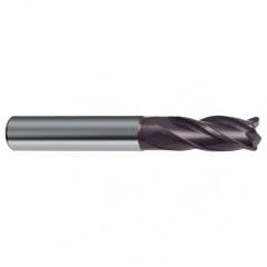 1/4 Dia. x 2-1/2 Overall Length 4-Flute Square End Solid Carbide SE End Mill-Round Shank-Center Cut-Firex - Exact Tool & Supply