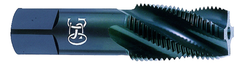 1/8-27 (lg. shk.) Dia. - 4 FL - HSS - Steam Oxide Standard Spiral Flute Pipe Tap - Exact Tool & Supply