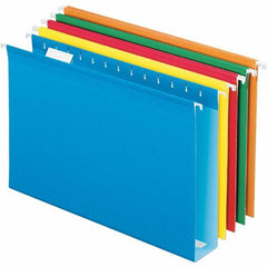 Pendaflex - 8-1/2 x 14", Legal, Assorted Colors, Hanging File Folder - 11 Point Stock, 1/5 Tab Cut Location - Exact Tool & Supply