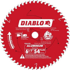 Freud - 6-1/2" Blade Diam, 56 Teeth, Carbide-Tipped Cold Saw Blade - 5/8" Arbor Hole Diam, 0.045" Blade Thickness - Exact Tool & Supply