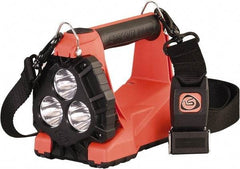 Streamlight - White, Blue LED Bulb, 1,200 Lumens, Spotlight/Lantern Flashlight - Orange Polycarbonate Body, 1 3.7V Lithium-Ion Battery Included - Exact Tool & Supply