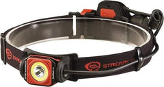 Streamlight - White LED Bulb, 375 Lumens, Hands-free Flashlight - Black, Red Plastic Body, 1 3.7V Lithium-Ion Battery Included - Exact Tool & Supply