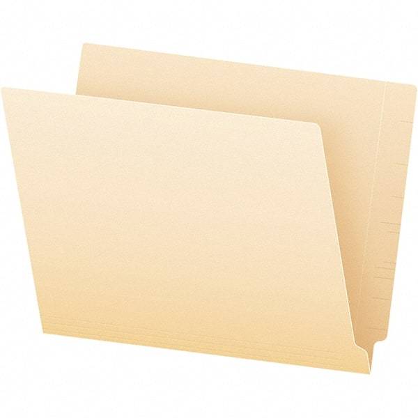 Pendaflex - 8-1/2 x 11", Letter Size, Manila, File Folders with End Tab - 11 Point Stock, Straight Tab Cut Location - Exact Tool & Supply