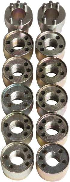 Jendyk - Wheel Lock Set - For Use with Hub-Piloted Wheels (M22 x 1.5 Thread Size) - Exact Tool & Supply