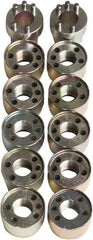 Jendyk - Wheel Lock Set - For Use with Hub-Piloted Wheels (M22 x 1.5 Thread Size) - Exact Tool & Supply