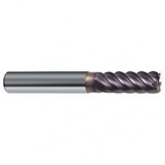 1/2" Dia. - 3" OAL - 45° Helix Firex Carbide End Mill - 6 FL - Exact Tool & Supply