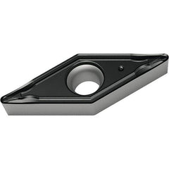 Walter - VCMT FM4 Grade WSM10S Turning Insert - TiAlN+Al2O3+(Al) Finish, 35° Rhombic, 6.35mm Inscr Circle, 3.18mm Thick, 0.4mm Corner Radius - Exact Tool & Supply