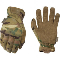 Mechanix Wear - Size XL Work Gloves - For Mechanic's & Lifting, Uncoated, Elastic Band Cuff, Full Fingered, Camouflage, Paired - Exact Tool & Supply