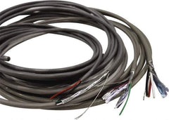 Made in USA - 18 AWG, 6 Wire, 1,000' OAL Unshielded Automation & Communication Cable - PVC Insulation, Bare Copper Conductor, 300 Volts, 0.222" OD - Exact Tool & Supply