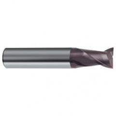 1/8 Dia. x 1-1/2 Overall Length 2-Flute Square End Solid Carbide SE End Mill-Round Shank-Center Cut-Firex - Exact Tool & Supply