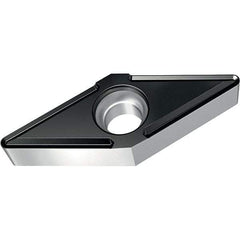 Walter - VBMT FP6 Grade WPP10S Turning Insert - TiCN+Al2O3+(TiCN) Finish, 35° Rhombic, 9.53mm Inscr Circle, 4.76mm Thick, 0.8mm Corner Radius - Exact Tool & Supply