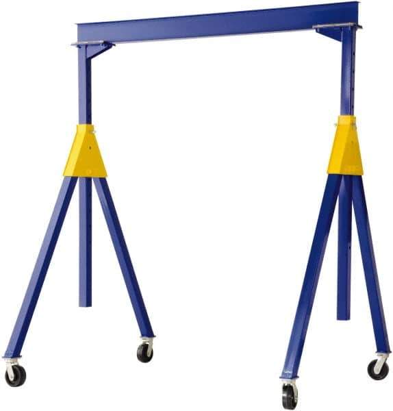 Vestil - 2,000 Lb Load Capacity, Steel Gantry Crane - 15' Span - Exact Tool & Supply