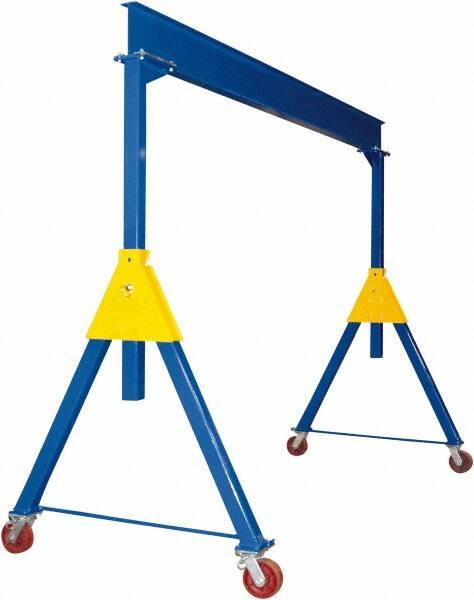 Vestil - 10,000 Lb Load Capacity, Steel Gantry Crane - 15' Span - Exact Tool & Supply