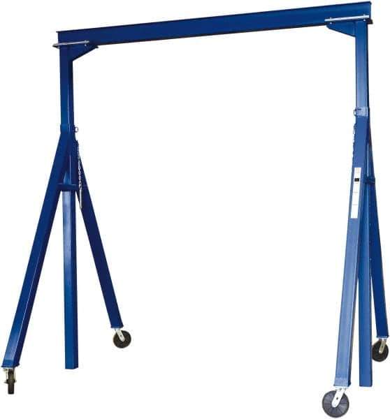 Vestil - 2,000 Lb Load Capacity, Steel Gantry Crane - 15' Span - Exact Tool & Supply
