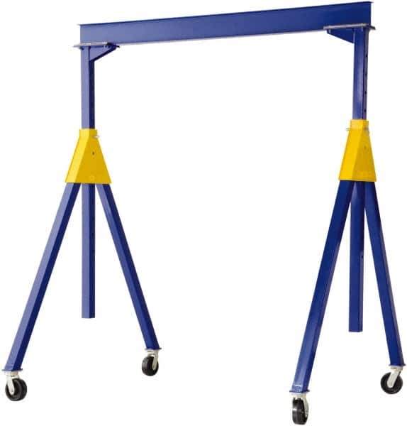 Vestil - 8,000 Lb Load Capacity, Steel Gantry Crane - 15' Span - Exact Tool & Supply