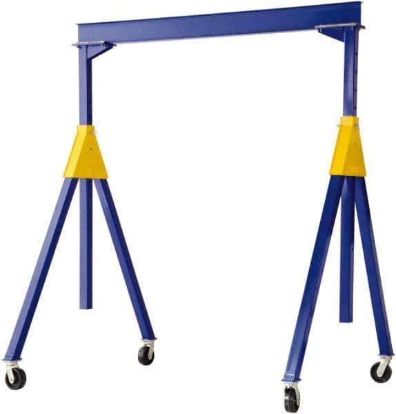 Vestil - 8,000 Lb Load Capacity, Steel Gantry Crane - 10' Span - Exact Tool & Supply