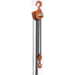 Vestil - 10,000 Lb Lifting Capacity, 20' Lift Height, Hand Hoist - Made from Chain - Exact Tool & Supply