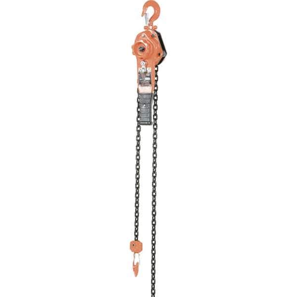 Vestil - 1,500 Lb Lifting Capacity, 10' Lift Height, Lever Hoist - Made from Chain - Exact Tool & Supply