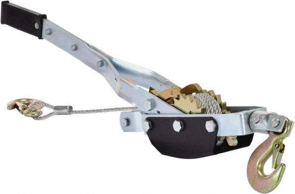Vestil - 2,000 to 4,000 Lb Lifting Capacity, 10' Lift Height, Puller Hoist - Made from Wire Rope - Exact Tool & Supply