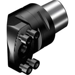 Sandvik Coromant - C6 System Size, Modular Tool Holding System Adapter - 75.73mm Projection, Through Coolant - Exact Tool & Supply