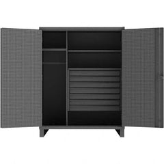 Durham - 3 Shelf 60 Bin Wardrobe Storage Cabinet - Exact Tool & Supply