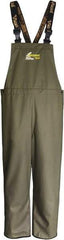 Viking - Size 3XL, Moss Green, Waterproof Bib Overall - Take Up Snaps Ankle - Exact Tool & Supply
