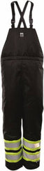 Viking - Size M, Black, Cold Weather Bib Overall - Hook & Loop Ankle - Exact Tool & Supply