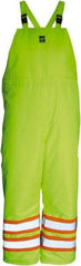 Viking - Size M, High Visibility Lime, Cold Weather Bib Overall - Hook & Loop Ankle - Exact Tool & Supply