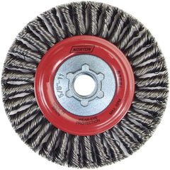 Norton - 9" OD, 5/8-11 Arbor Hole, Stringer Bead Carbon Wheel Brush - Exact Tool & Supply