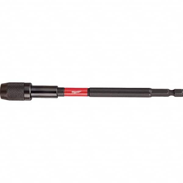 Milwaukee Tool - Power & Impact Screwdriver Bits & Holders; Bit Type: Impact Locking Bit Holder ; Hex Size (Inch): 1/4 ; Overall Length Range: 5" and Longer ; Drive Size (Inch): 1/4 ; Overall Length (Inch): 6 ; Nose Diameter (Inch): 1/4 - Exact Tool & Supply