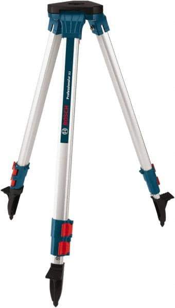 Bosch - 63" (Open)" Long x 7" Wide, Level Contractor Tripod Mount - Use with Rotary Laser - Exact Tool & Supply