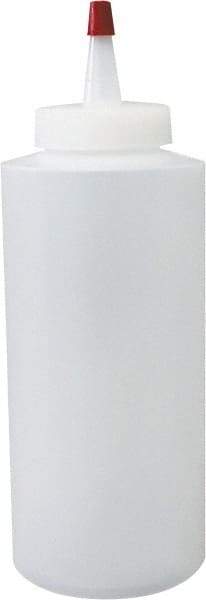 PRO-SOURCE - 12 oz Polyethylene Bottle with Applicator - Clear - Exact Tool & Supply