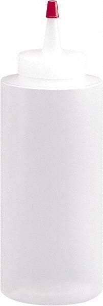PRO-SOURCE - 16 oz HDPE Bottle with Applicator - Clear - Exact Tool & Supply