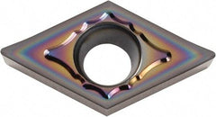 Kyocera - DCGT3251 AH Grade PDL025 Carbide Turning Insert - Al2O3 Finish, 55° Diamond, 3/8" Inscr Circle, 5/32" Thick, 1/64" Corner Radius - Exact Tool & Supply